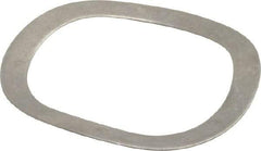 Gardner Spring - 1.201" ID x 1.543" OD, Grade 1074 Steel Wave Disc Spring - 0.02" Thick, 0.125" Overall Height, 0.062" Deflection, 31 Lb at Deflection - Industrial Tool & Supply