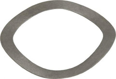 Gardner Spring - 1.872" ID x 2.42" OD, Grade 1074 Steel Wave Disc Spring - 0.025" Thick, 0.168" Overall Height, 0.082" Deflection, 45 Lb at Deflection - Industrial Tool & Supply
