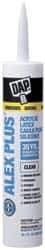 DAP - 10.1 oz Cartridge Clear Acrylic & Latex Caulk - -20 to 180°F Operating Temp, 30 min Tack Free Dry Time - Industrial Tool & Supply