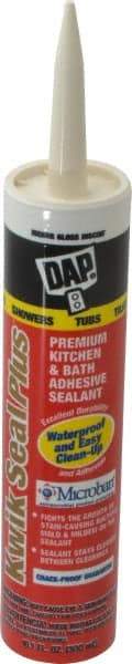 DAP - 10.1 oz Cartridge Off-White Acrylic & Latex Caulk - -30 to 180°F Operating Temp, 30 min Tack Free Dry Time - Industrial Tool & Supply