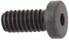 Made in USA - #8-32 UNC Hex Socket Drive, Low Socket Cap Screw - Grade 4037 Alloy Steel, Black Oxide Finish, Fully Threaded, 3/8" Length Under Head - Industrial Tool & Supply