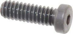Made in USA - 1/4-20 UNC Hex Socket Drive, Low Socket Cap Screw - Grade 4037 Alloy Steel, Black Oxide Finish, Fully Threaded, 3/4" Length Under Head - Industrial Tool & Supply