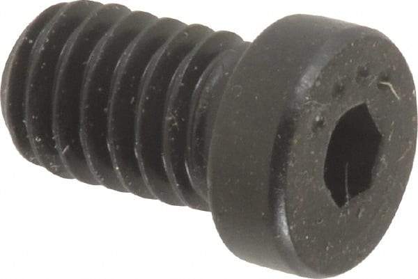 Made in USA - 5/16-18 UNC Hex Socket Drive, Low Socket Cap Screw - Grade 4037 Alloy Steel, Black Oxide Finish, Fully Threaded, 1/2" Length Under Head - Industrial Tool & Supply