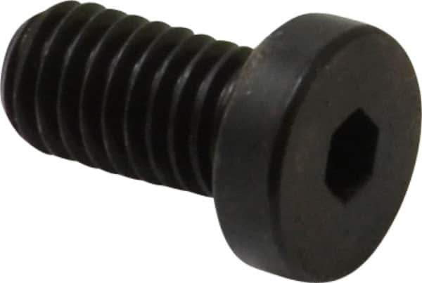 Made in USA - #10-32 UNF Hex Socket Drive, Low Socket Cap Screw - Grade 4037 Alloy Steel, Black Oxide Finish, Fully Threaded, 3/8" Length Under Head - Industrial Tool & Supply