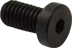 Made in USA - #10-32 UNF Hex Socket Drive, Low Socket Cap Screw - Grade 4037 Alloy Steel, Black Oxide Finish, Fully Threaded, 3/8" Length Under Head - Industrial Tool & Supply