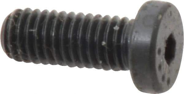 Made in USA - #10-32 UNF Hex Socket Drive, Low Socket Cap Screw - Grade 4037 Alloy Steel, Black Oxide Finish, Fully Threaded, 1/2" Length Under Head - Industrial Tool & Supply