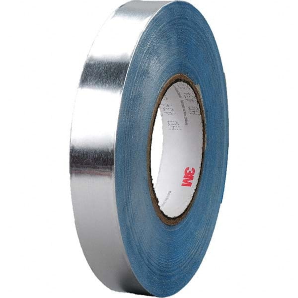 3M - 36 Yd x 4" x 12 mil Silver Aluminum Foil Tape - Industrial Tool & Supply