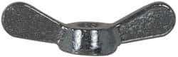 Made in USA - 1/4-20 UNC, Zinc Plated, Iron Standard Wing Nut - Grade 32510, 3" Wing Span, 3/4" Wing Span, 1" Base Diam - Industrial Tool & Supply
