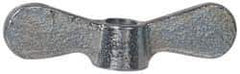 Value Collection - 3/8-16 UNC, Uncoated, Steel Standard Wing Nut - Grade 1015-1025, 2-1/2" Wing Span, 0.69" Wing Span, 9/16" Base Diam - Industrial Tool & Supply