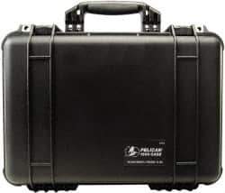 Pelican Products, Inc. - 14-1/16" Wide x 6-15/16" High, Clamshell Hard Case - Black, Polypropylene - Industrial Tool & Supply
