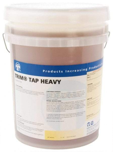 Master Fluid Solutions - Trim Tap Heavy, 5 Gal Pail Tapping Fluid - Straight Oil, For Reaming, Threading - Industrial Tool & Supply