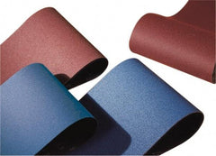 Norton - 25" Wide x 48" OAL, 80 Grit, Zirconia Alumina Abrasive Belt - Zirconia Alumina, Medium, Coated, X Weighted Cloth Backing, Wet/Dry, Series R823 - Industrial Tool & Supply