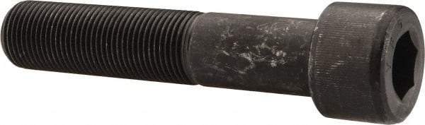 Value Collection - 1-12 UNF Hex Socket Drive, Socket Cap Screw - Alloy Steel, Black Oxide Finish, Partially Threaded, 5" Length Under Head - Industrial Tool & Supply