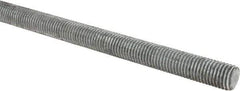 Made in USA - 3/4-10 UNC (Coarse), 6' Long, Low Carbon Steel Threaded Rod - Hot-Dipped Galvanized Finish, Right Hand Thread - Industrial Tool & Supply