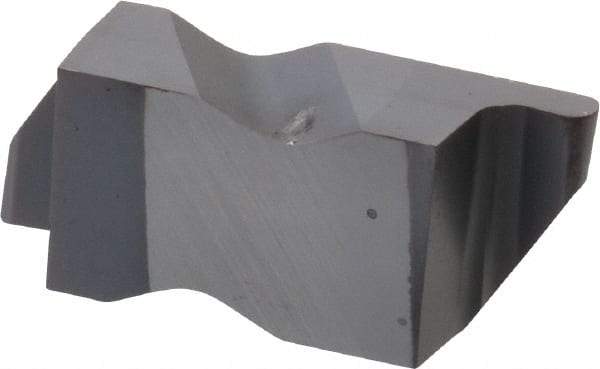 Kennametal - 3031NR Grade KC5025, 1.58mm Cutting Width Carbide Grooving Insert - 2.39mm Max Depth of Cut, Right Hand, 0.79mm Corner Radius, TiAlN Finish - Industrial Tool & Supply