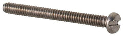 Value Collection - M1.6x0.35 Metric Coarse, 16mm Length Under Head Slotted Drive Machine Screw - Fillister Head, Grade 18-8 & A2 Stainless Steel, Uncoated, Without Washer - Industrial Tool & Supply