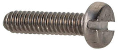 Value Collection - M2x0.40 Metric Coarse, 8mm Length Under Head Slotted Drive Machine Screw - Fillister Head, Grade 18-8 & A2 Stainless Steel, Uncoated, Without Washer - Industrial Tool & Supply