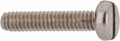 Value Collection - M2x0.40 Metric Coarse, 10mm Length Under Head Slotted Drive Machine Screw - Fillister Head, Grade 18-8 & A2 Stainless Steel, Uncoated, Without Washer - Industrial Tool & Supply
