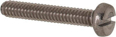 Value Collection - M2x0.40 Metric Coarse, 12mm Length Under Head Slotted Drive Machine Screw - Fillister Head, Grade 18-8 & A2 Stainless Steel, Uncoated, Without Washer - Industrial Tool & Supply