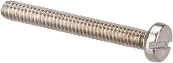 Value Collection - M2x0.40 Metric Coarse, 16mm Length Under Head Slotted Drive Machine Screw - Fillister Head, Grade 18-8 & A2 Stainless Steel, Uncoated, Without Washer - Industrial Tool & Supply