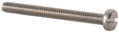 Value Collection - M2x0.40 Metric Coarse, 20mm Length Under Head Slotted Drive Machine Screw - Fillister Head, Grade 18-8 & A2 Stainless Steel, Uncoated, Without Washer - Industrial Tool & Supply