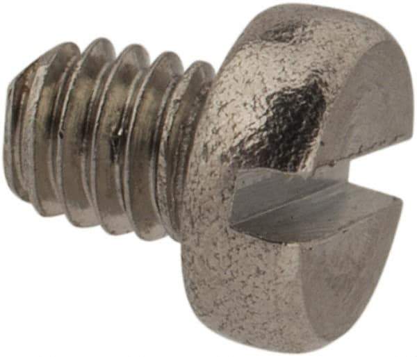 Value Collection - M2.5x0.45 Metric Coarse, 3mm Length Under Head Slotted Drive Machine Screw - Fillister Head, Grade 18-8 & A2 Stainless Steel, Uncoated, Without Washer - Industrial Tool & Supply