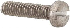 Value Collection - M2.5x0.45 Metric Coarse, 10mm Length Under Head Slotted Drive Machine Screw - Fillister Head, Grade 18-8 & A2 Stainless Steel, Uncoated, Without Washer - Industrial Tool & Supply
