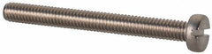 Value Collection - M2.5x0.45 Metric Coarse, 25mm Length Under Head Slotted Drive Machine Screw - Fillister Head, Grade 18-8 & A2 Stainless Steel, Uncoated, Without Washer - Industrial Tool & Supply