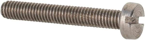 Value Collection - M3x0.50 Metric Coarse, 20mm Length Under Head Slotted Drive Machine Screw - Fillister Head, Grade 18-8 & A2 Stainless Steel, Uncoated, Without Washer - Industrial Tool & Supply