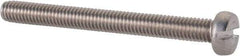 Value Collection - M3x0.50 Metric Coarse, 30mm Length Under Head Slotted Drive Machine Screw - Fillister Head, Grade 18-8 & A2 Stainless Steel, Uncoated, Without Washer - Industrial Tool & Supply