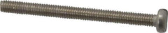 Value Collection - M3x0.50 Metric Coarse, 50mm Length Under Head Slotted Drive Machine Screw - Fillister Head, Grade 18-8 & A2 Stainless Steel, Uncoated, Without Washer - Industrial Tool & Supply