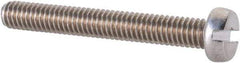Value Collection - M4x0.70 Metric Coarse, 30mm Length Under Head Slotted Drive Machine Screw - Fillister Head, Grade 18-8 & A2 Stainless Steel, Uncoated, Without Washer - Industrial Tool & Supply