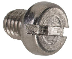 Value Collection - M5x0.80 Metric Coarse, 6mm Length Under Head Slotted Drive Machine Screw - Fillister Head, Grade 18-8 & A2 Stainless Steel, Uncoated, Without Washer - Industrial Tool & Supply