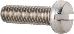 Value Collection - M5x0.80 Metric Coarse, 16mm Length Under Head Slotted Drive Machine Screw - Fillister Head, Grade 18-8 & A2 Stainless Steel, Uncoated, Without Washer - Industrial Tool & Supply