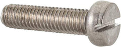 Value Collection - M5x0.80 Metric Coarse, 20mm Length Under Head Slotted Drive Machine Screw - Fillister Head, Grade 18-8 & A2 Stainless Steel, Uncoated, Without Washer - Industrial Tool & Supply