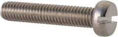 Value Collection - M5x0.80 Metric Coarse, 25mm Length Under Head Slotted Drive Machine Screw - Fillister Head, Grade 18-8 & A2 Stainless Steel, Uncoated, Without Washer - Industrial Tool & Supply