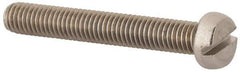 Value Collection - M5x0.80 Metric Coarse, 35mm Length Under Head Slotted Drive Machine Screw - Fillister Head, Grade 18-8 & A2 Stainless Steel, Uncoated, Without Washer - Industrial Tool & Supply
