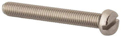 Value Collection - M5x0.80 Metric Coarse, 40mm Length Under Head Slotted Drive Machine Screw - Fillister Head, Grade 18-8 & A2 Stainless Steel, Uncoated, Without Washer - Industrial Tool & Supply