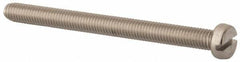 Value Collection - M5x0.80 Metric Coarse, 60mm Length Under Head Slotted Drive Machine Screw - Fillister Head, Grade 18-8 & A2 Stainless Steel, Uncoated, Without Washer - Industrial Tool & Supply