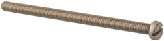 Value Collection - M5x0.80 Metric Coarse, 80mm Length Under Head Slotted Drive Machine Screw - Fillister Head, Grade 18-8 & A2 Stainless Steel, Uncoated, Without Washer - Industrial Tool & Supply