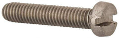 Value Collection - M6x1.00 Metric Coarse, 30mm Length Under Head Slotted Drive Machine Screw - Fillister Head, Grade 18-8 & A2 Stainless Steel, Uncoated, Without Washer - Industrial Tool & Supply