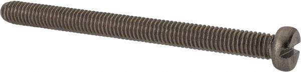 Value Collection - M6x1.00 Metric Coarse, 70mm Length Under Head Slotted Drive Machine Screw - Fillister Head, Grade 18-8 & A2 Stainless Steel, Uncoated, Without Washer - Industrial Tool & Supply