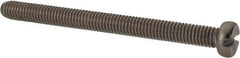 Value Collection - M6x1.00 Metric Coarse, 70mm Length Under Head Slotted Drive Machine Screw - Fillister Head, Grade 18-8 & A2 Stainless Steel, Uncoated, Without Washer - Industrial Tool & Supply