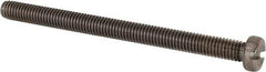 Value Collection - M6x1.00 Metric Coarse, 80mm Length Under Head Slotted Drive Machine Screw - Fillister Head, Grade 18-8 & A2 Stainless Steel, Uncoated, Without Washer - Industrial Tool & Supply