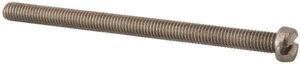 Value Collection - M6x1.00 Metric Coarse, 90mm Length Under Head Slotted Drive Machine Screw - Fillister Head, Grade 18-8 & A2 Stainless Steel, Uncoated, Without Washer - Industrial Tool & Supply