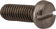 Value Collection - M8x1.25 Metric Coarse, 20mm Length Under Head Slotted Drive Machine Screw - Fillister Head, Grade 18-8 & A2 Stainless Steel, Uncoated, Without Washer - Industrial Tool & Supply