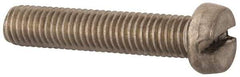 Value Collection - M8x1.25 Metric Coarse, 40mm Length Under Head Slotted Drive Machine Screw - Fillister Head, Grade 18-8 & A2 Stainless Steel, Uncoated, Without Washer - Industrial Tool & Supply