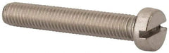 Value Collection - M8x1.25 Metric Coarse, 50mm Length Under Head Slotted Drive Machine Screw - Fillister Head, Grade 18-8 & A2 Stainless Steel, Uncoated, Without Washer - Industrial Tool & Supply