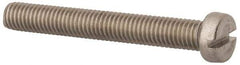 Value Collection - M8x1.25 Metric Coarse, 60mm Length Under Head Slotted Drive Machine Screw - Fillister Head, Grade 18-8 & A2 Stainless Steel, Uncoated, Without Washer - Industrial Tool & Supply