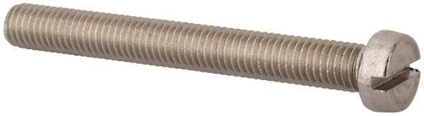 Value Collection - M8x1.25 Metric Coarse, 70mm Length Under Head Slotted Drive Machine Screw - Fillister Head, Grade 18-8 & A2 Stainless Steel, Uncoated, Without Washer - Industrial Tool & Supply